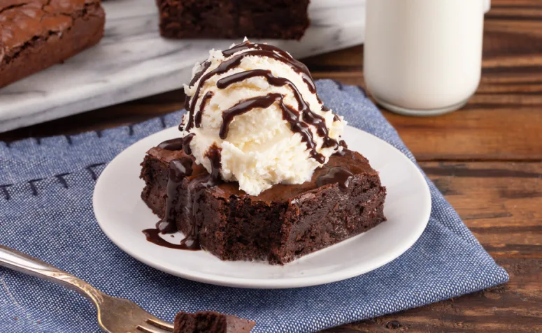 Brownie com Sorvete
